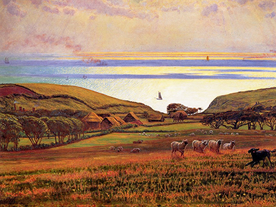 Fairlight Downs, Sunlight on the Sea William Holman Hunt